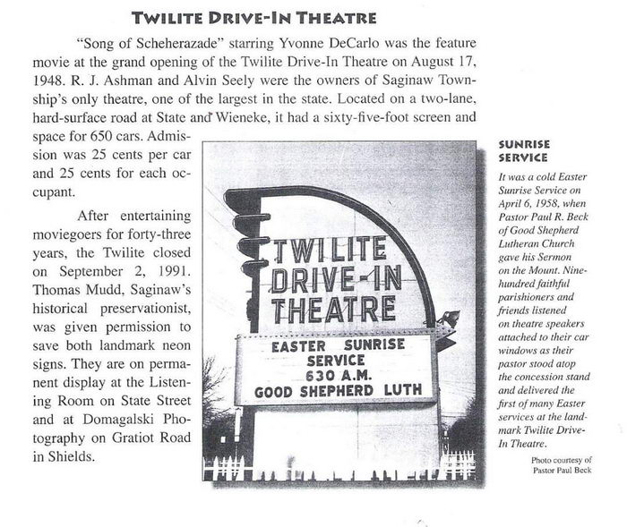 Twilite Drive-In Theatre - Old Photo From Ron Gross